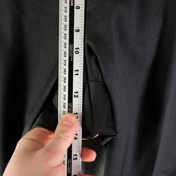 JP Tilford Samuelsohn Dress Pants Mens 40X34 Black Wool Cuffed Performance - Picture 9 of 12
